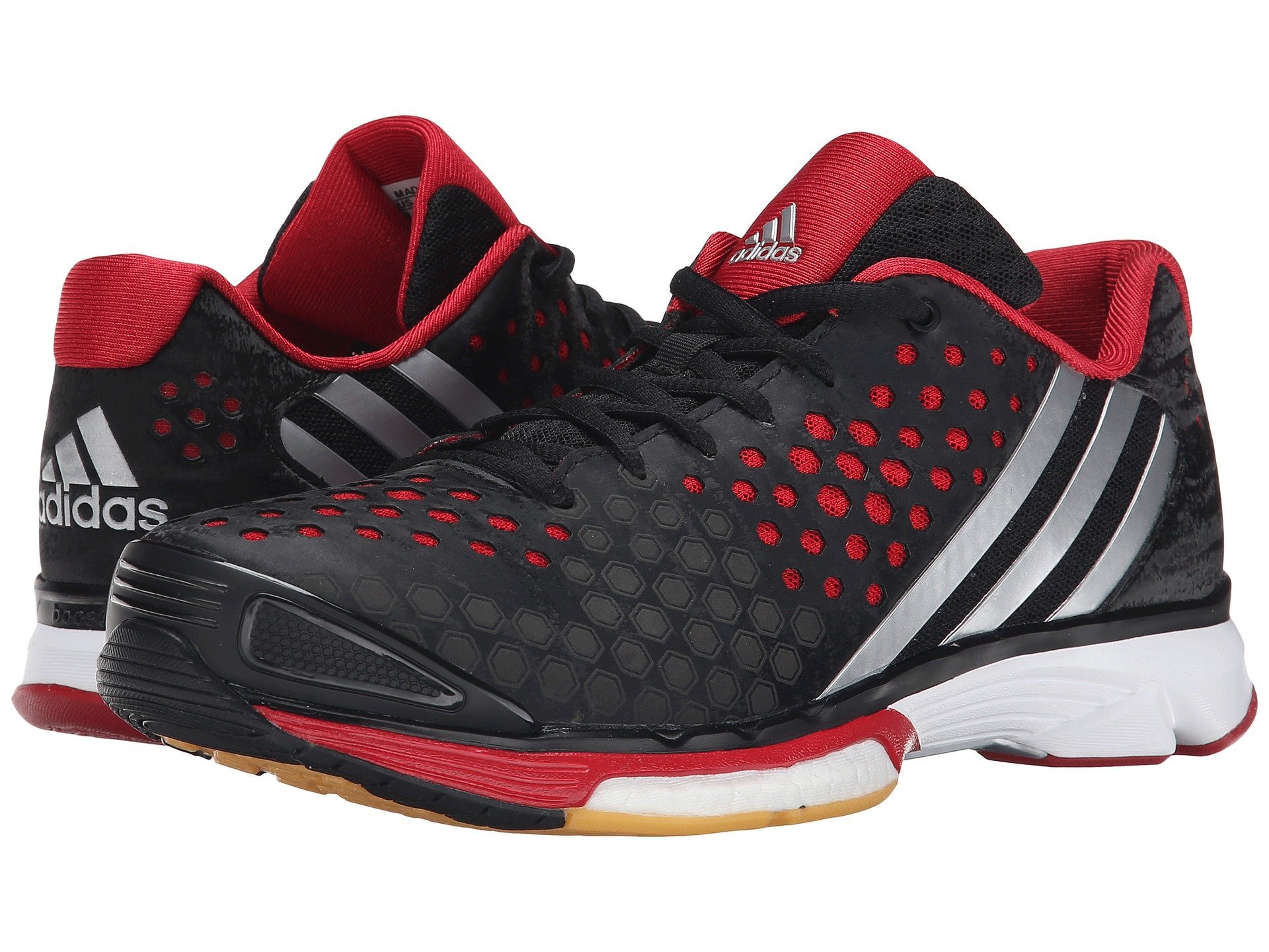 adidas volley response boost women black silver red