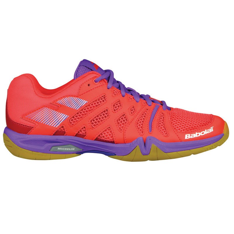 Babolat Shadow 2 Baskets Chaussures Indoor Badminton Squash Sport rouge 31F1386 