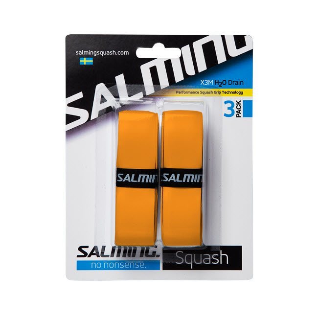 Salming X3M Sticky Shock Absorbent Squash Replacement Grip Pack of 2 