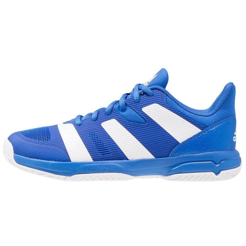 adidas Mens Stabil Bounce Squash Shoes Lace Up Breathable Mesh Panels Blue/White UK 12 47