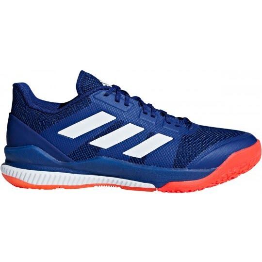 adidas Mens Stabil Bounce Squash Shoes Lace Up Breathable Mesh Panels Blue/White UK 12 47
