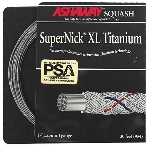 Ashaway SuperNick XL Titanium Squash Strings - Squash Source